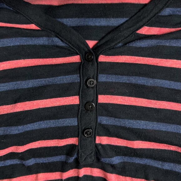Anthropologie Splendid Mediterranean Striped Henley Top - sz XS - Picture 7 of 9